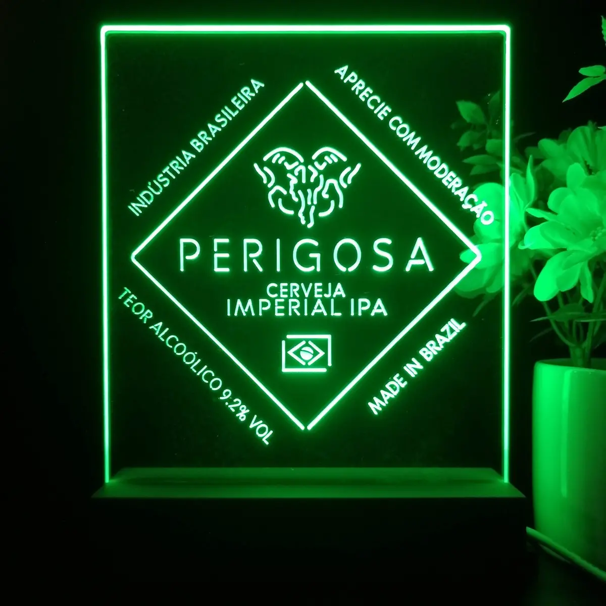 Perigosa Imperial Ipa 3D Illusion Night Light Desk Lamp 1
