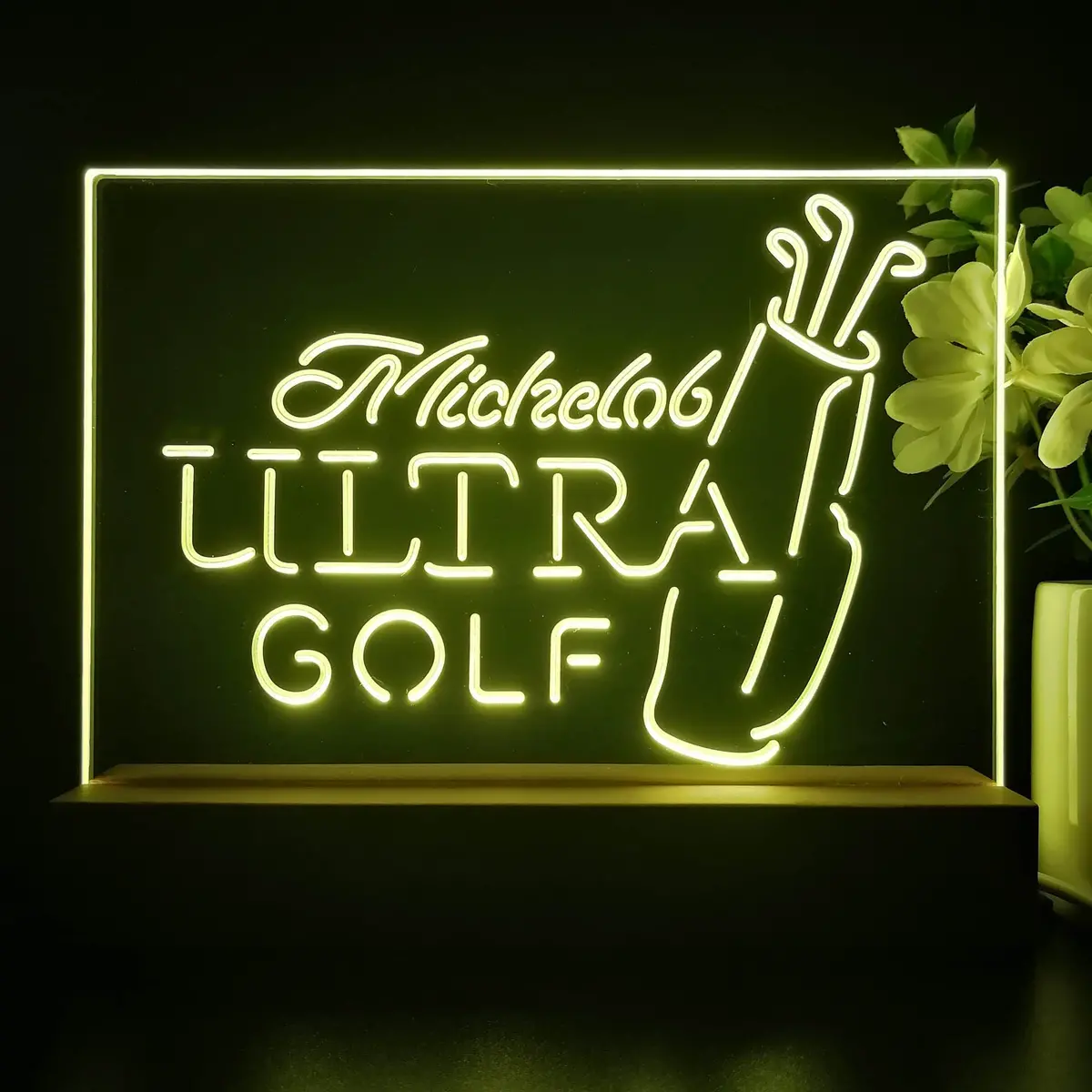 Michelobs Ultra Golf Bag Beer Bar Decoration Gifts Neon Sign Pub Bar Lamp 2