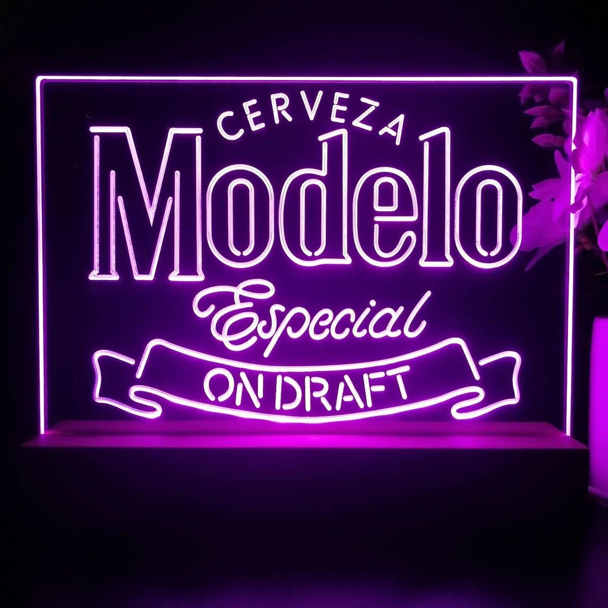 Cerveza Modelo Especial Draft Neon Sign Pub Bar Lamp 1