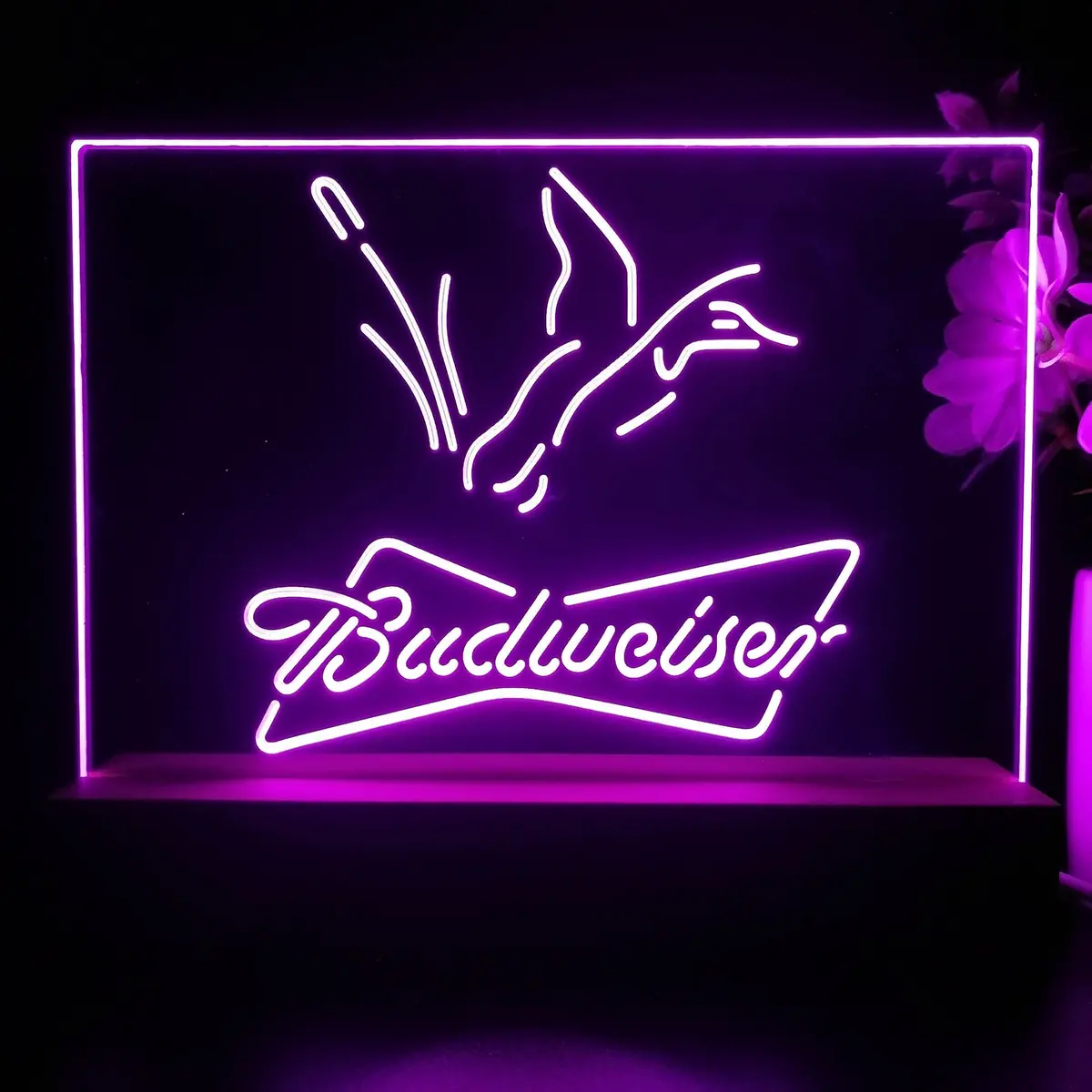 Budweisers Duck Hunting Home Beer Bar Decoration Gifts Neon Sign Pub Bar Lamp 1
