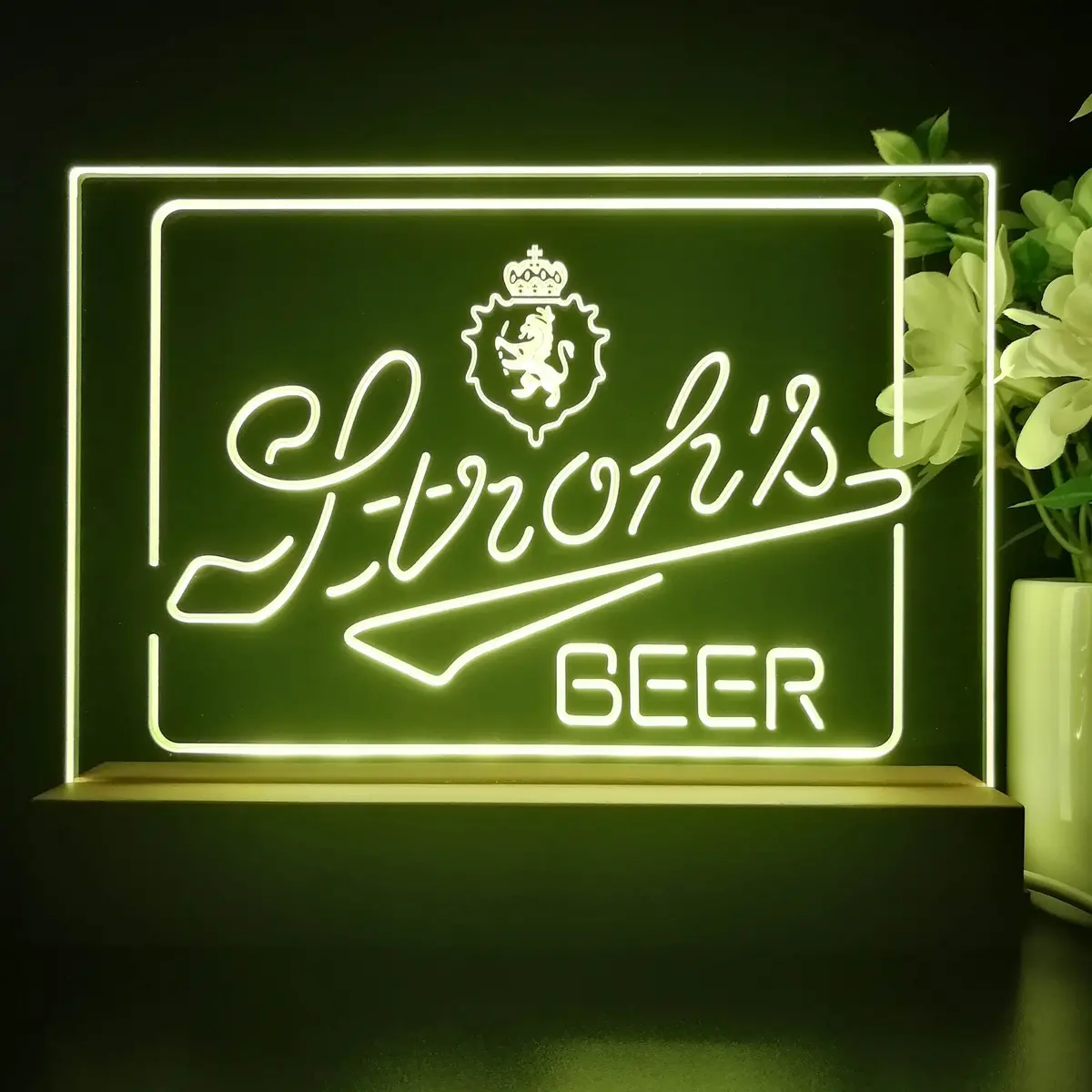 Stroh's Beer Bar Neon Sign Pub Bar Lamp 1