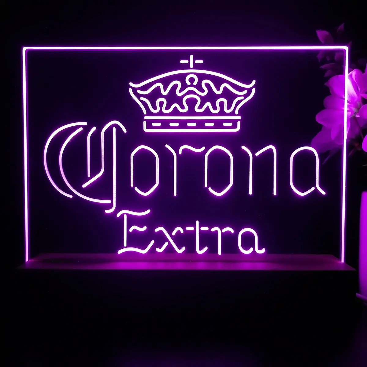 Corona Crown Extra Classic Neon Sign Pub Bar Lamp 2