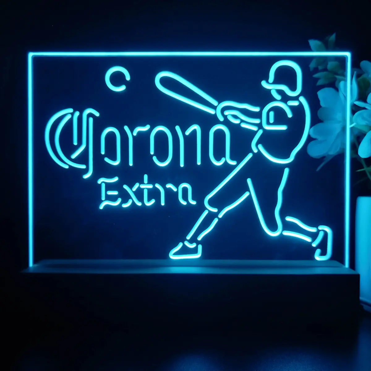 Corona Extra Baseball Sport Neon Sign Pub Bar Lamp 1