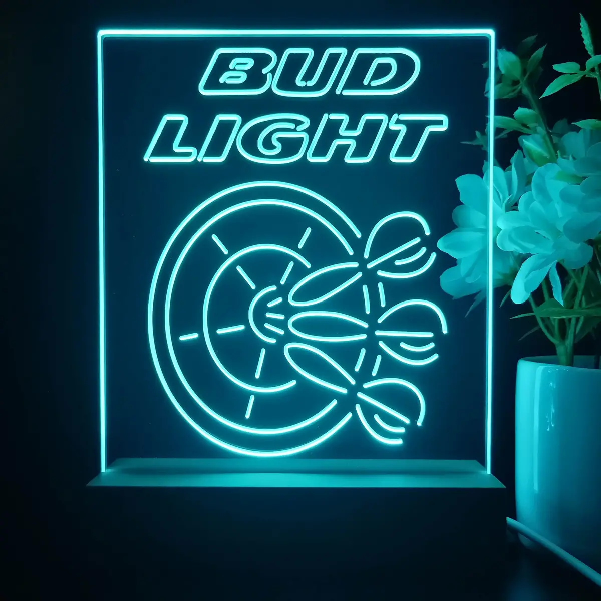 Bud Light Dart Bar Night Light Neon Pub Bar Lamp 1