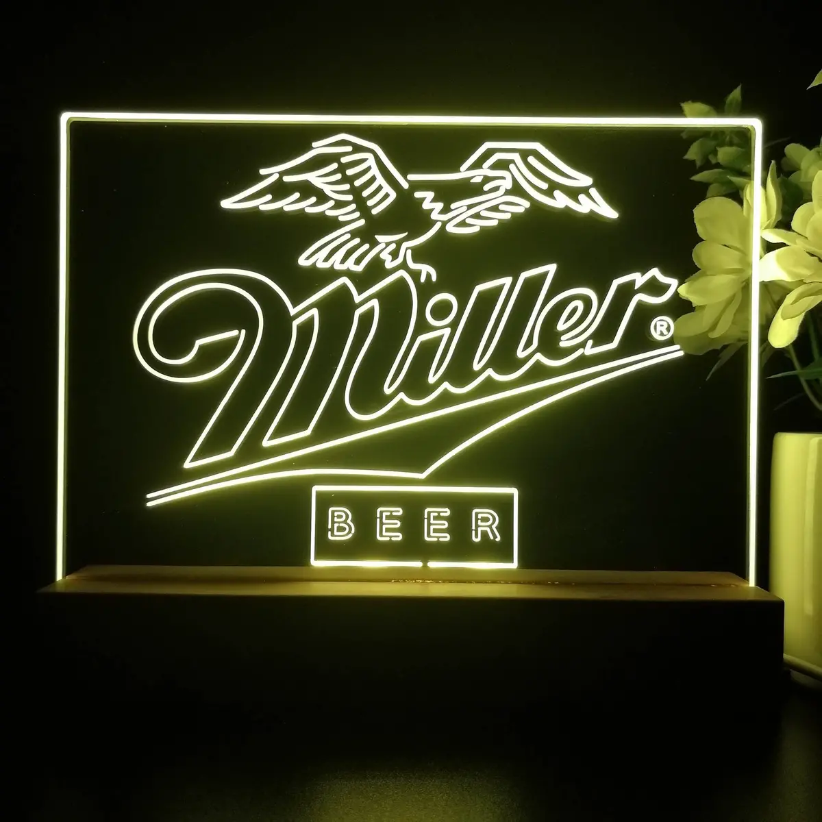 Miller Beer Eagle Classic Neon Sign Pub Bar Lamp 1