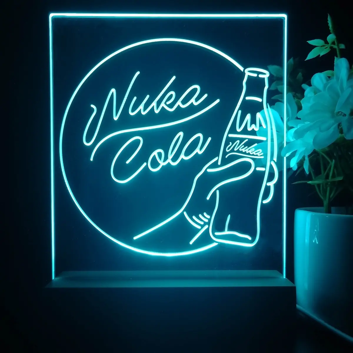 Nuka Cola Fallout Game Room 3D Illusion Night Light Desk Lamp 2