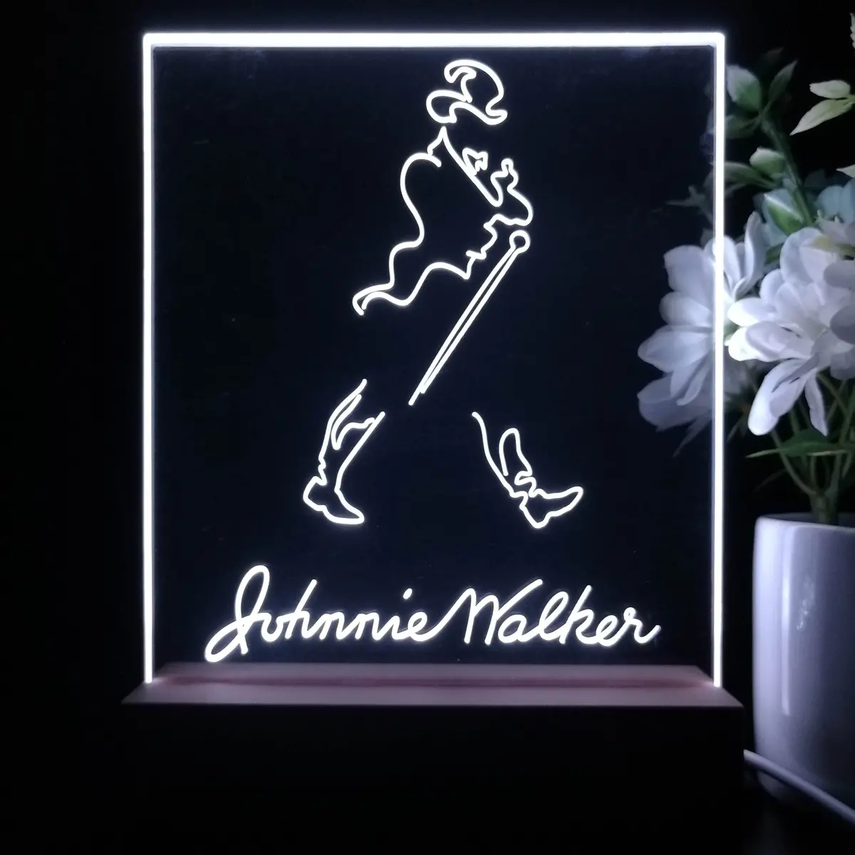 Johnnie Walker Right Night Light Neon Pub Bar Lamp 1