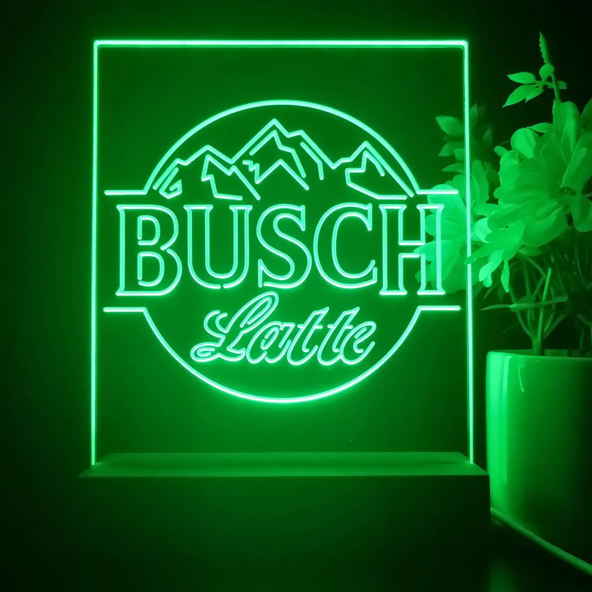 Busch Latte Mountain 3D Illusion Night Light Desk Lamp 1