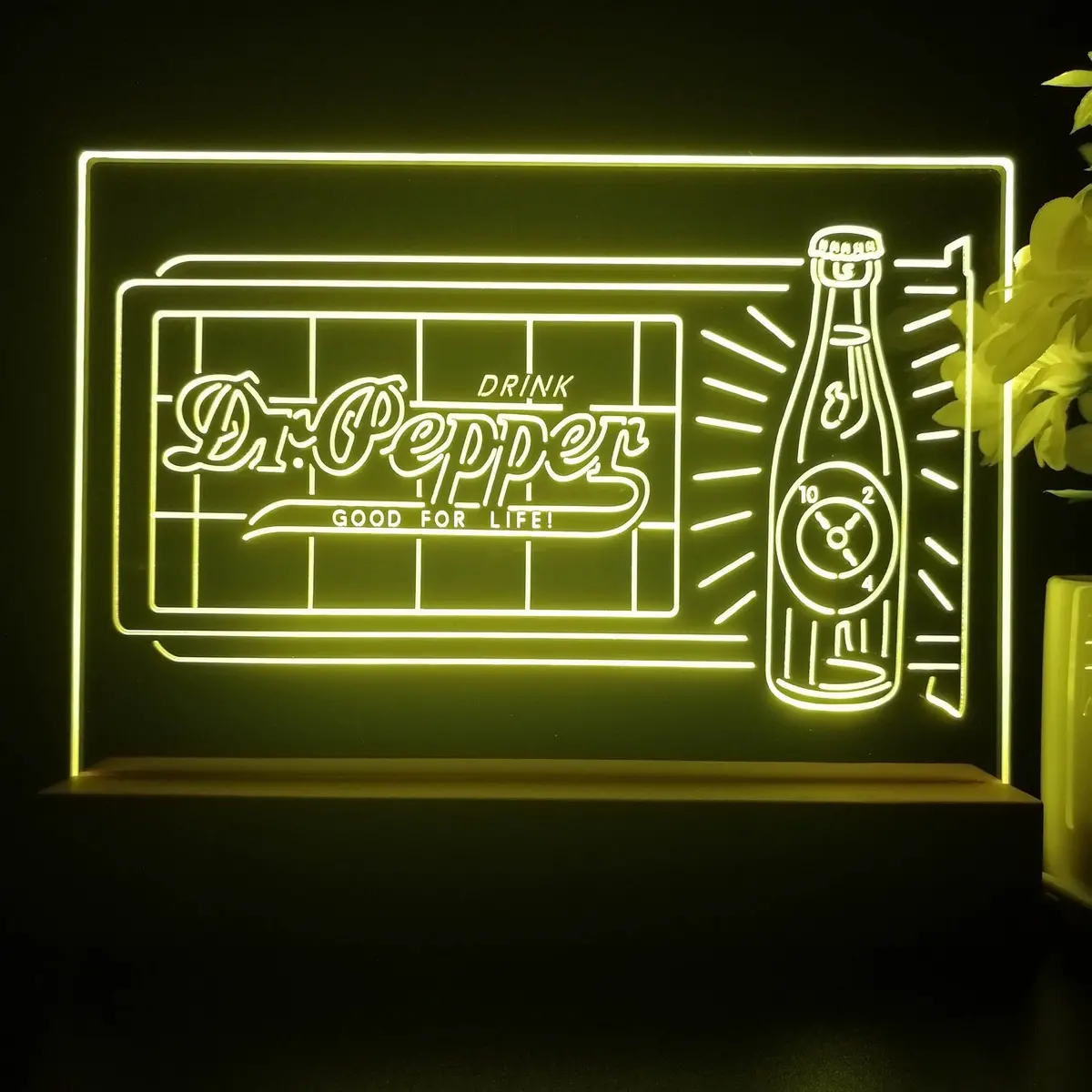 Dr. Pepper 10 2 4 Bottle Neon Sign Pub Bar Lamp 1