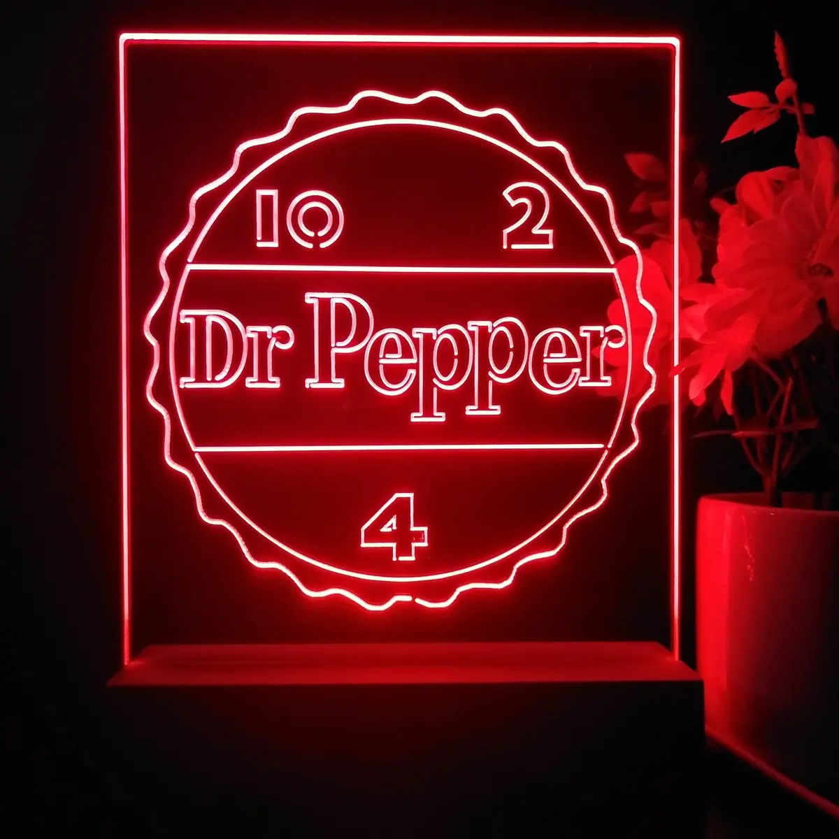 Dr Pepper 10 2 4 Drink 3D Illusion Night Light Desk Lamp 1