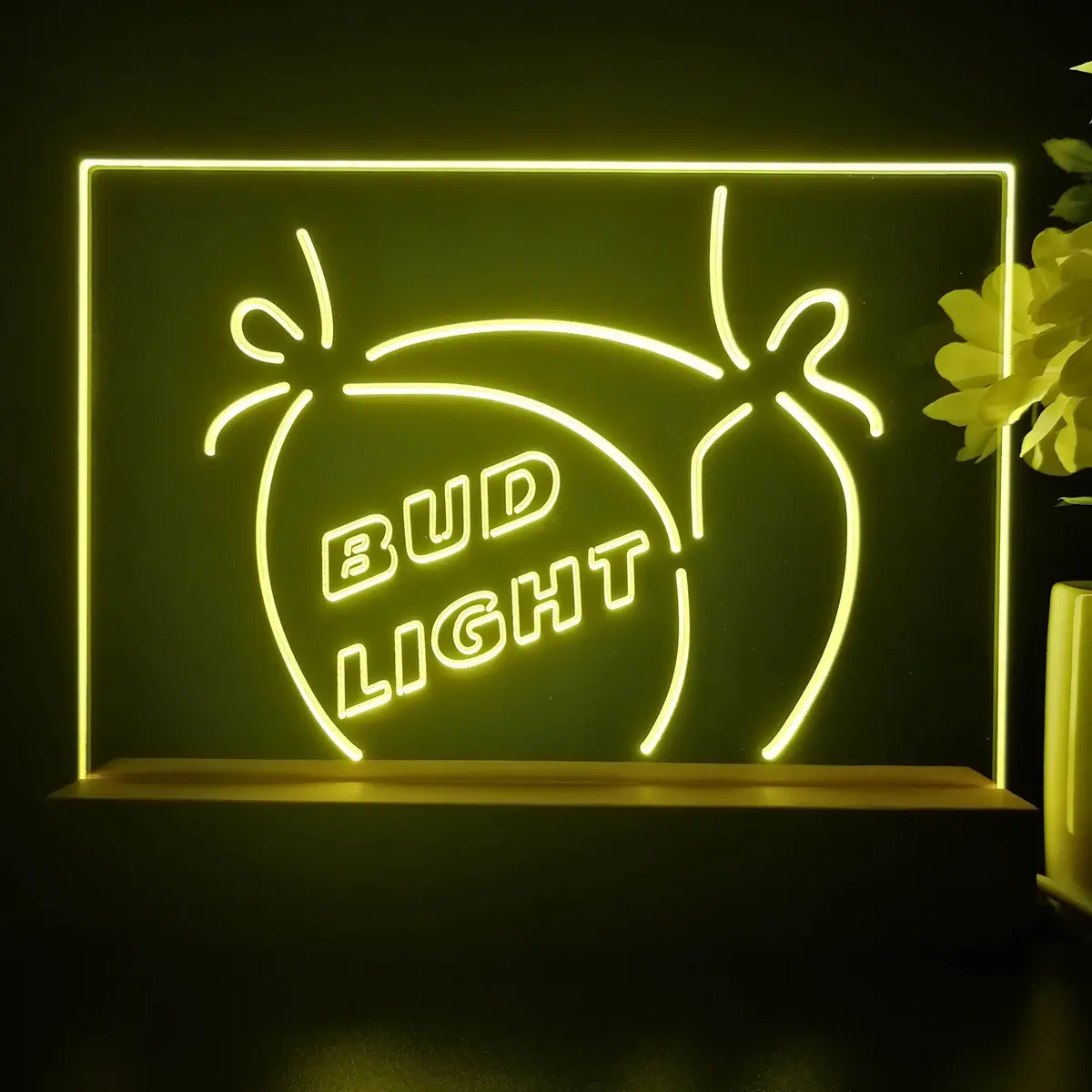 Bikini Lady Bud Light Beer Neon Sign Pub Bar Lamp 1