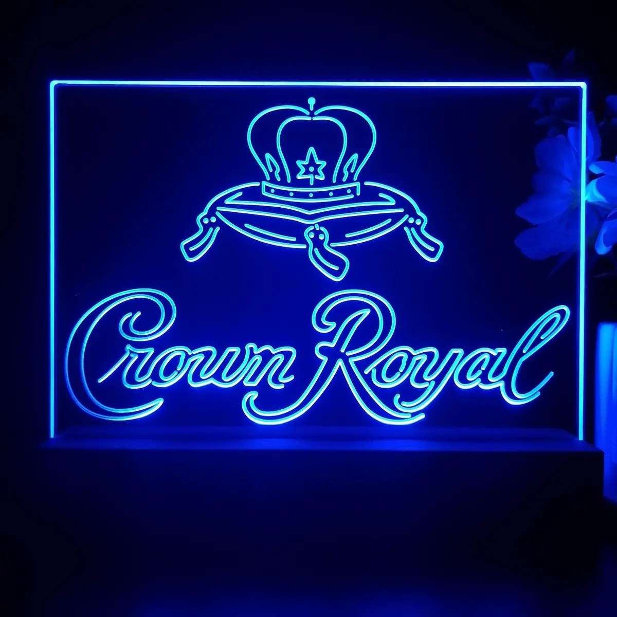 Crown Royal Whiskey Neon Sign Pub Bar Decor Lamp 1