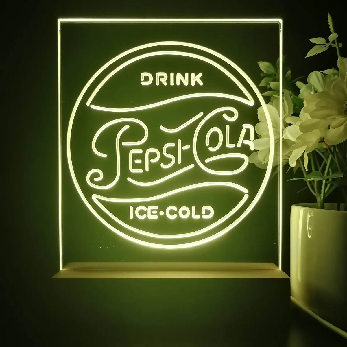 Drink Ice-Cold Pepsi Cola 3D Illusion Night Light Desk Lamp 1
