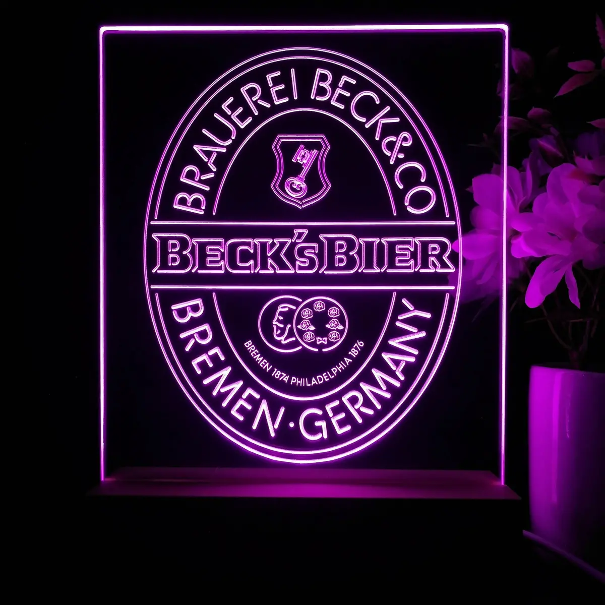 Beck's Bier Beer Night Light Neon Pub Bar Lamp 1