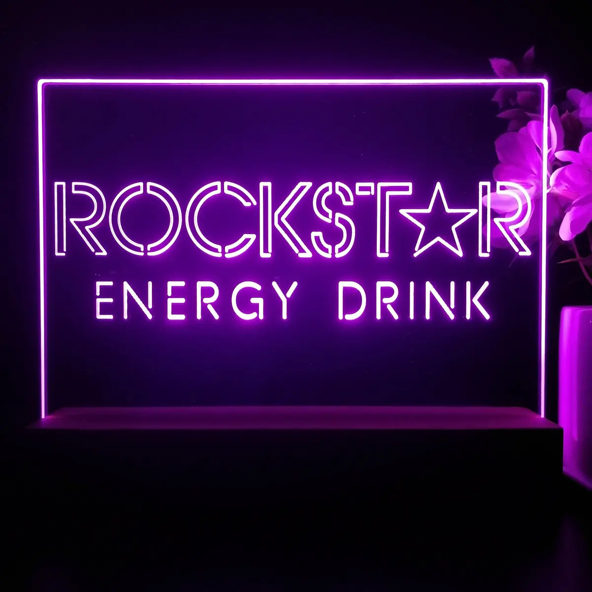 Rockstar Energy Drink Neon Sign Pub Bar Decor Lamp 2