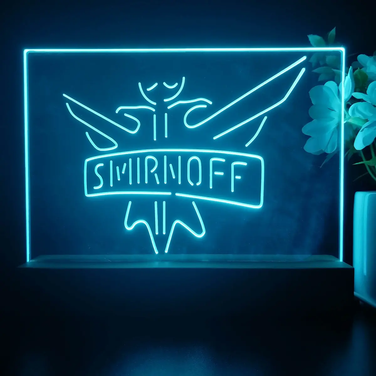 Smirnoff Beverages Neon Sign Pub Bar Decor Lamp 2