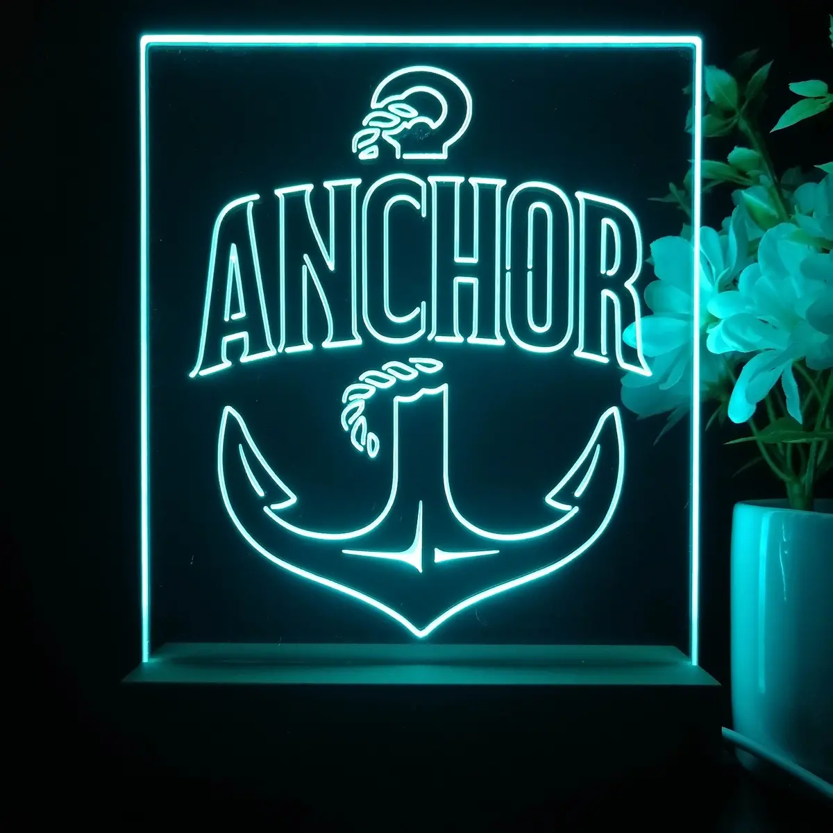 Anchor Beer Night Light Neon Pub Bar Lamp 2
