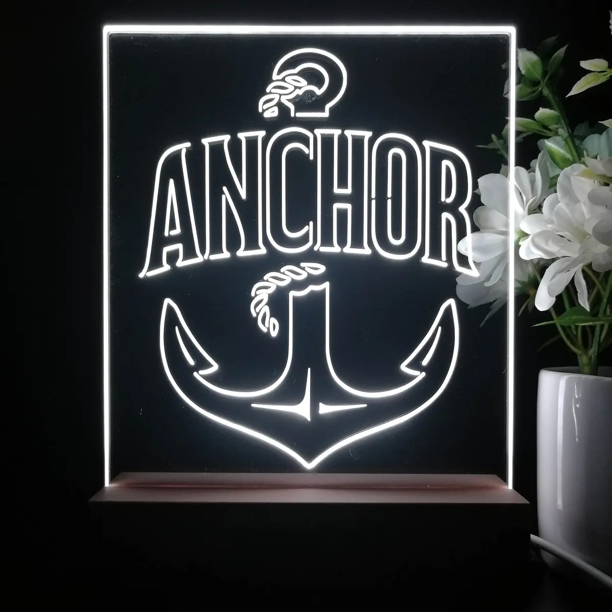 Anchor Beer Night Light Neon Pub Bar Lamp 1