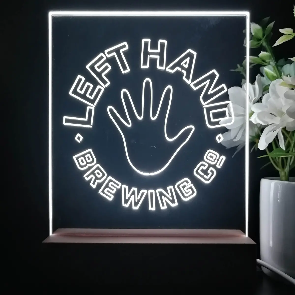 Left Hand Brewing Co. Night Light Neon Pub Bar Lamp 1