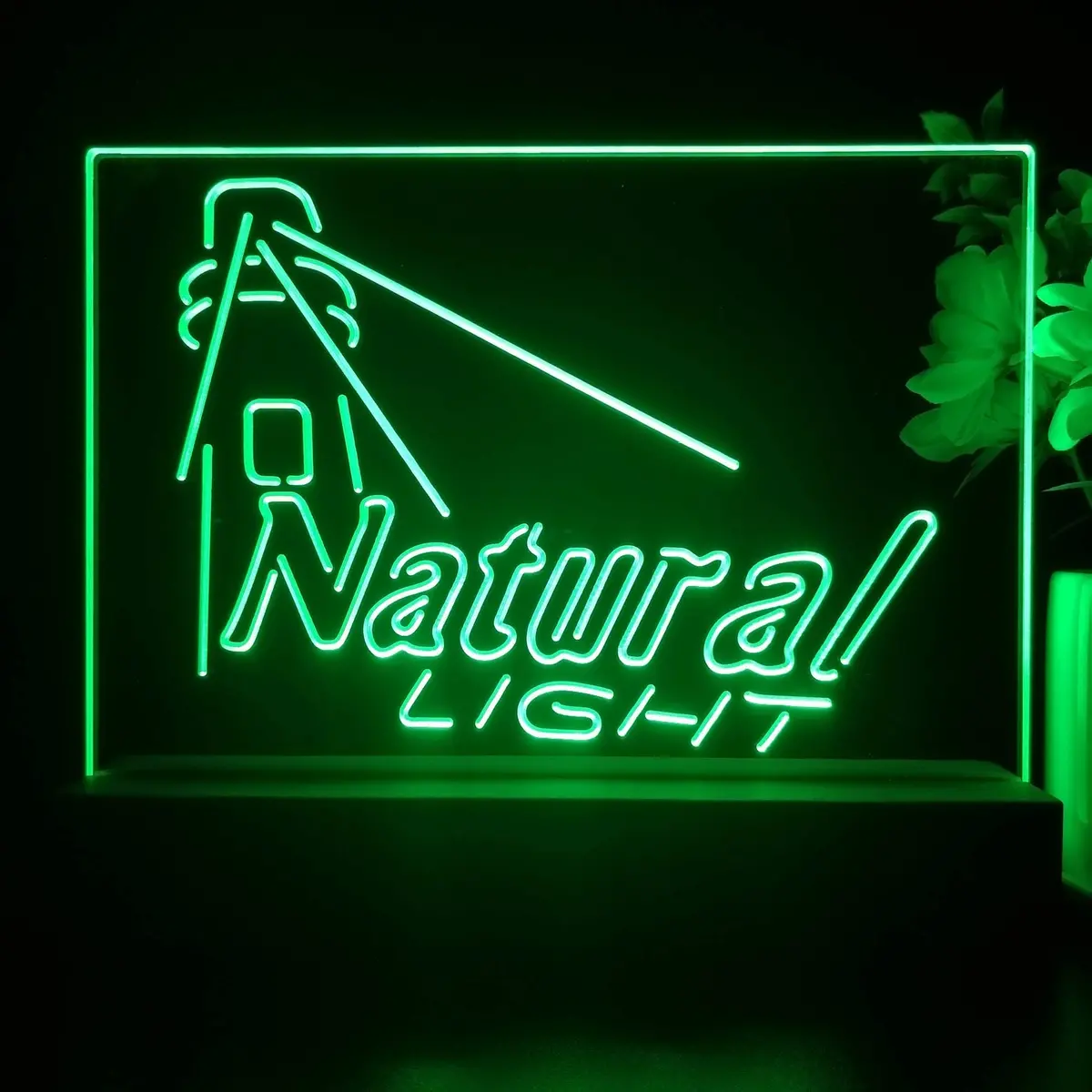 Natural Light Lighthouse Neon Sign Pub Bar Decor Lamp 1