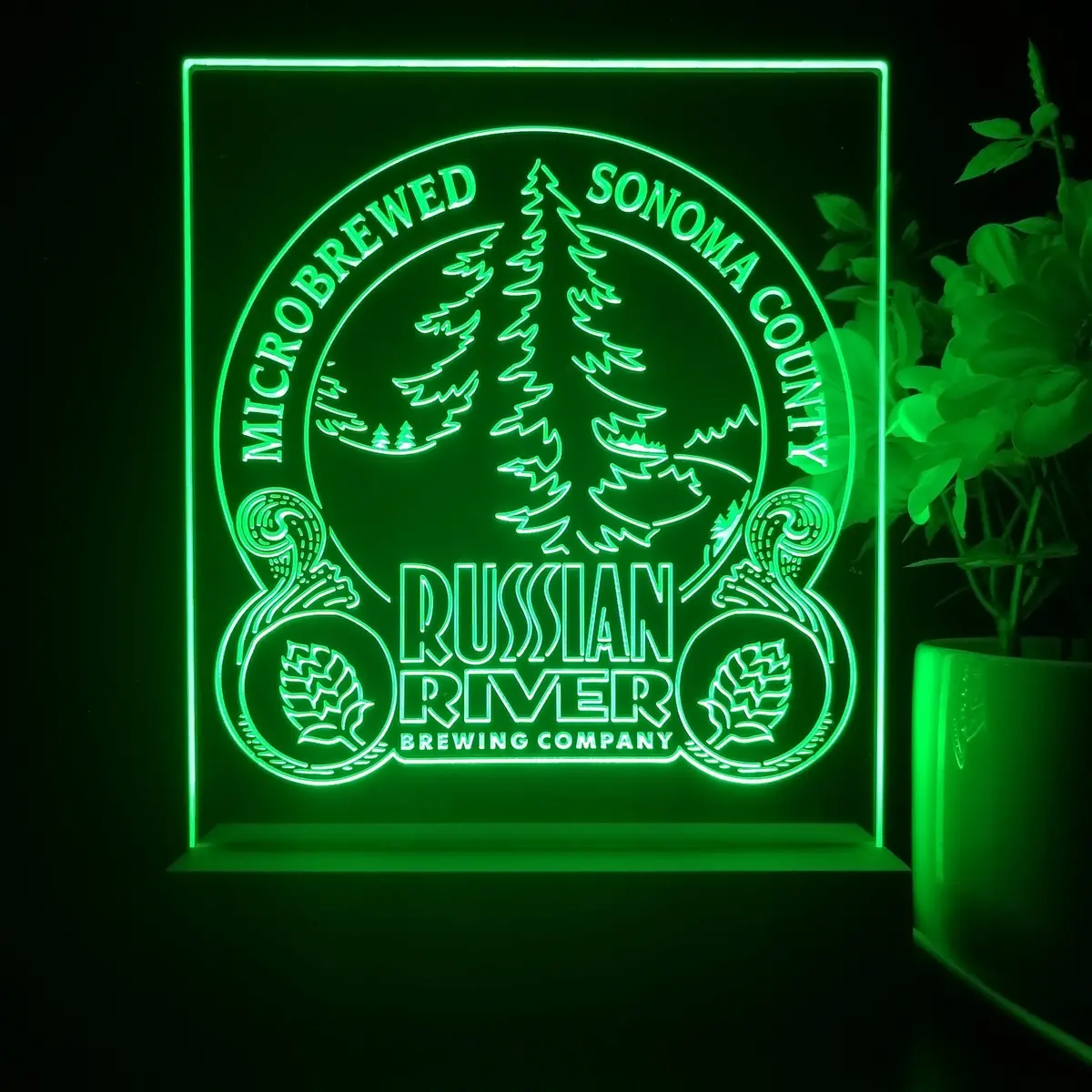 Russian River Brewing Co. 3D Illusion Night Light Desk Lamp 1