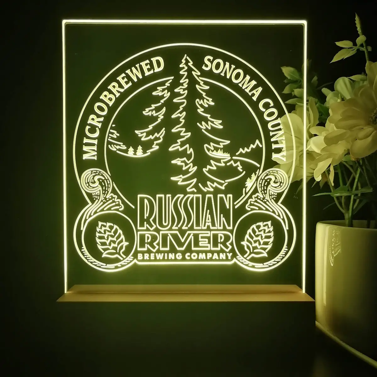 Russian River Brewing Co. 3D Illusion Night Light Desk Lamp 2