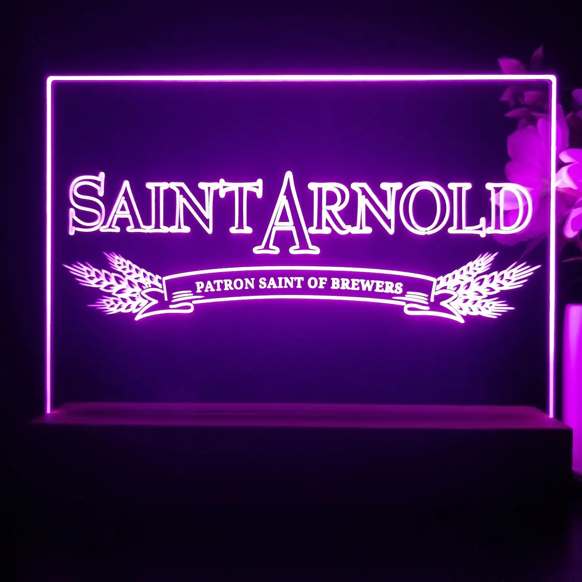 Saint Arnold Brewing Company Neon Sign Pub Bar Decor Lamp 1