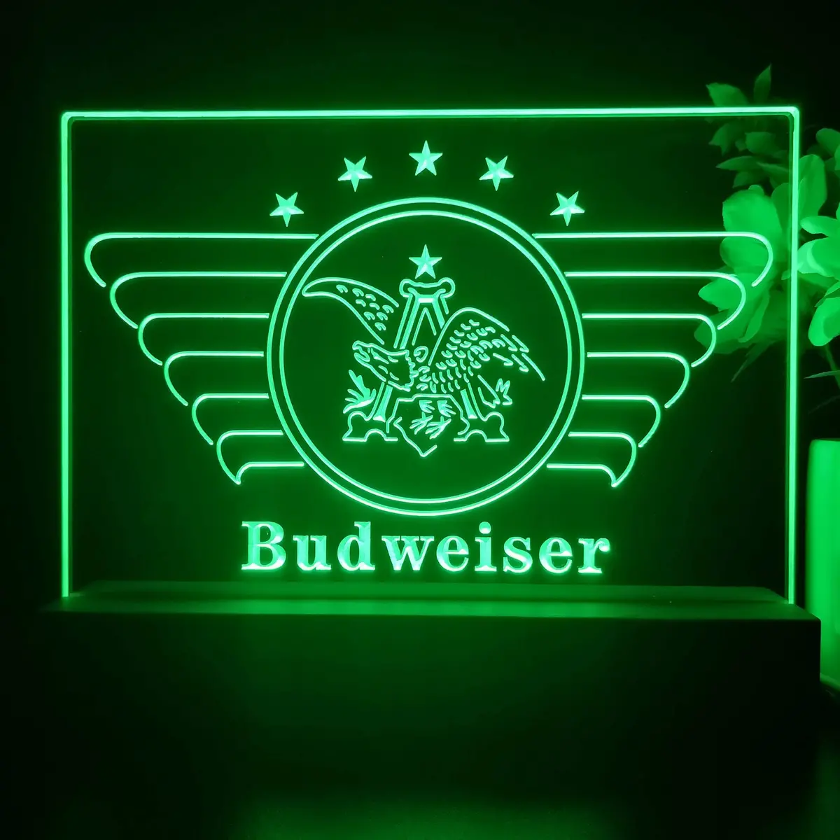 Budweiser Beer Vintage Eagle Logo Neon Sign Pub Bar Decor Lamp 1