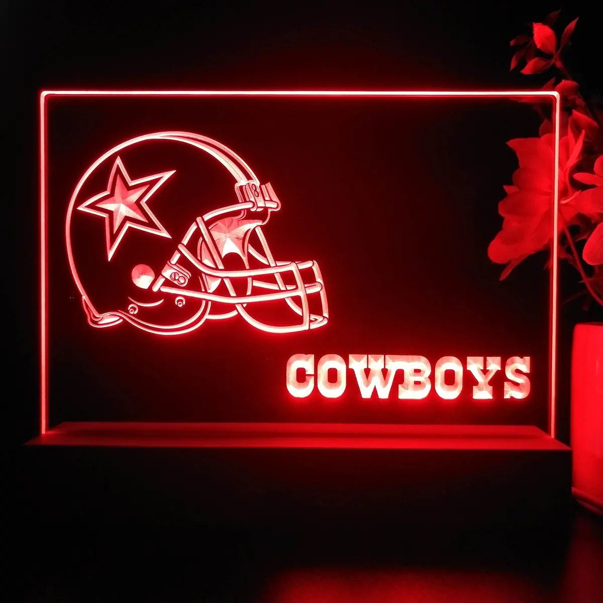 Dallas Cowboys Neon Sign Pub Bar Lamp 1