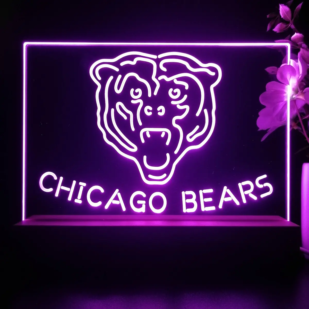 Chicago Bears  Neon Sign Pub Bar Lamp 1