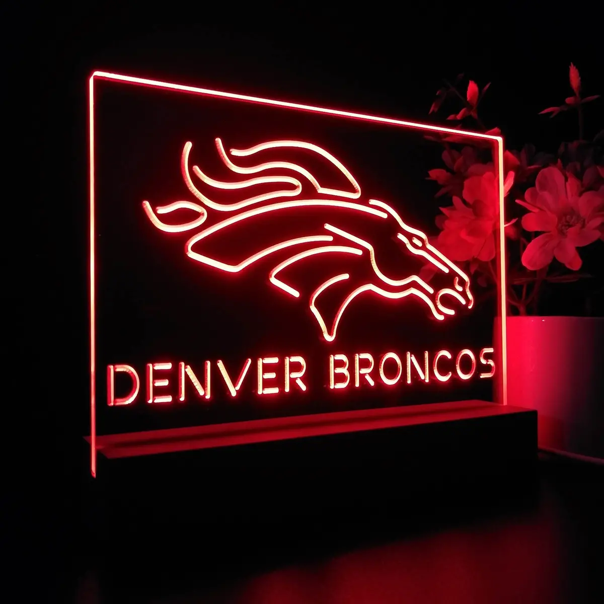 Denver Broncos Neon Sign Pub Bar Lamp 1