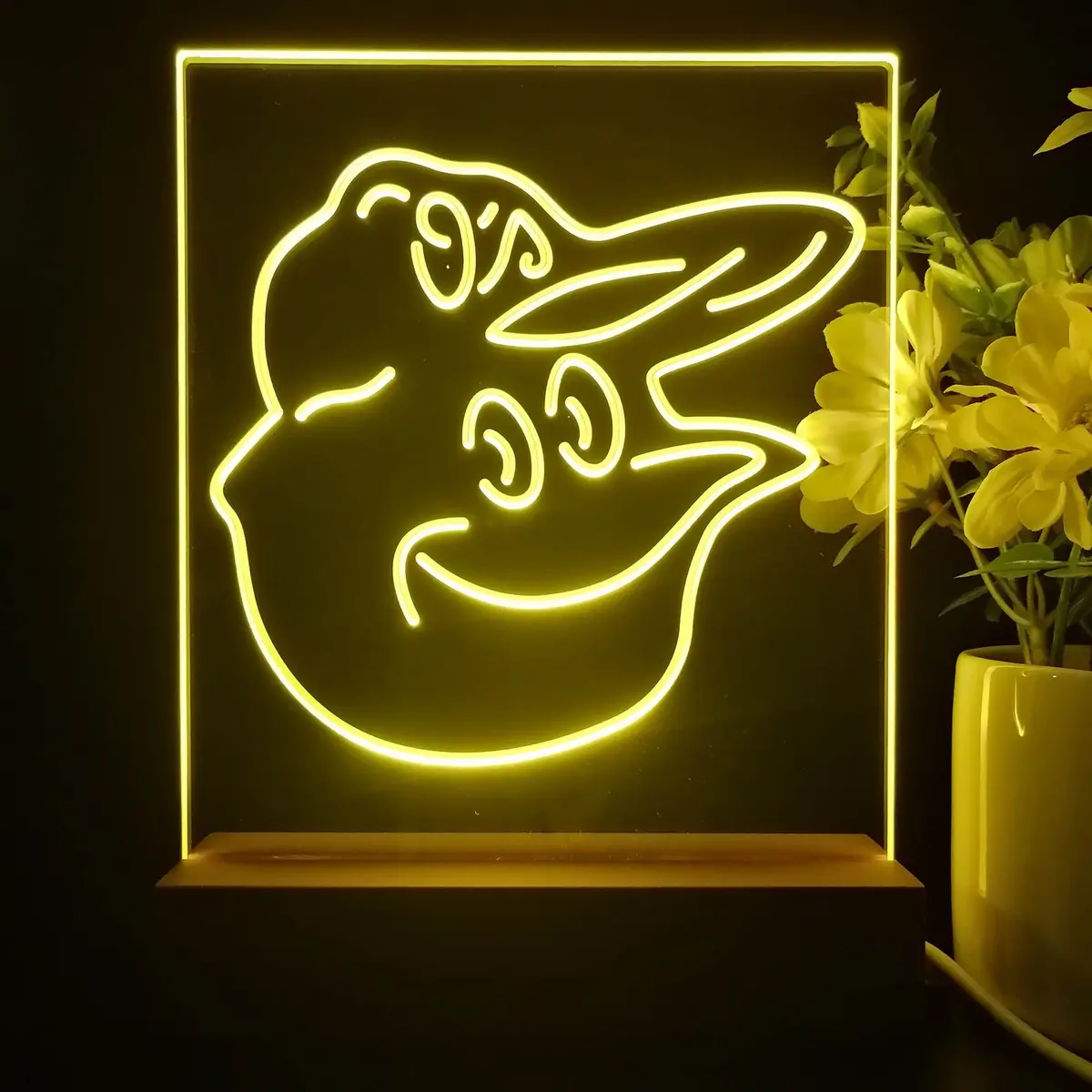 Baltimore Orioles Neon Sign Table Top Lamp 1