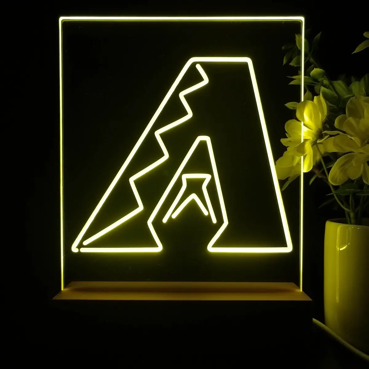 Arizona Diamondbacks Neon Sign Table Top Lamp 2
