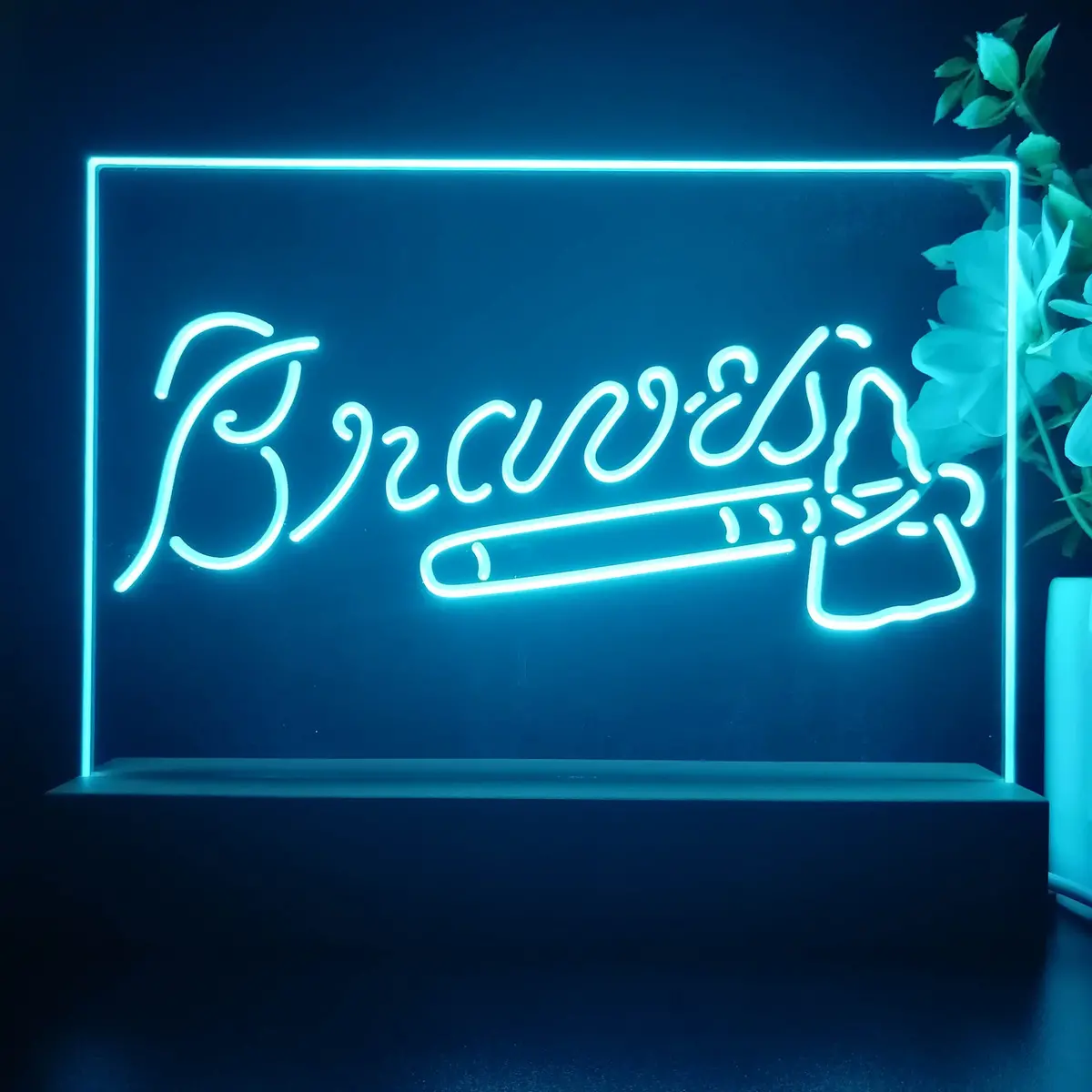 Atlanta Braves Neon Sign Pub Bar Lamp 1