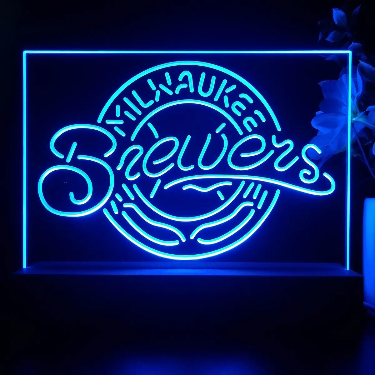 Milwaukee Brewers Neon Sign Pub Bar Lamp 1