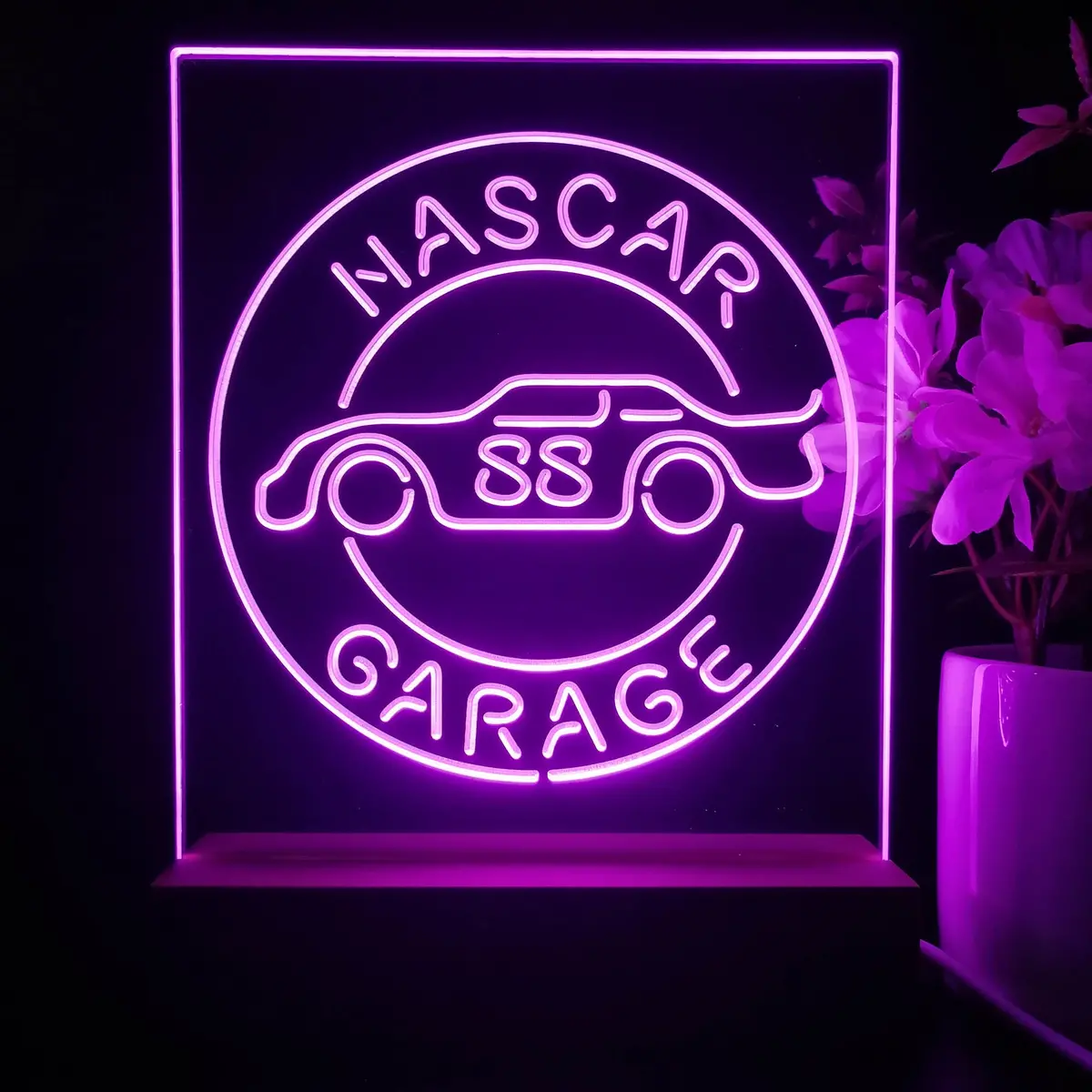 Nascar 88 Garage Dale Jr. Neon Sign Table Top Lamp 1