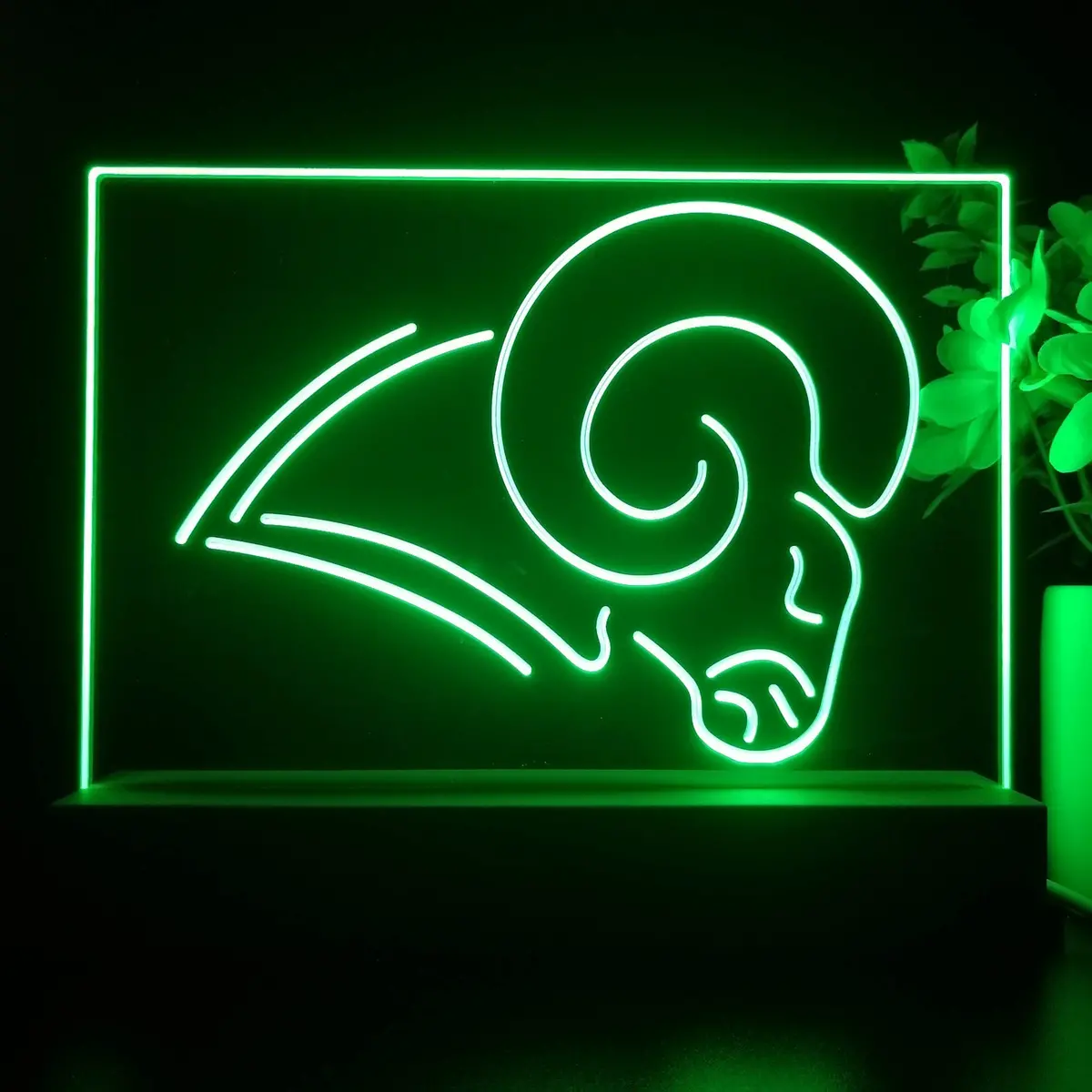 Los Angeles Rams 3D Illusion Night Light Desk Lamp 1