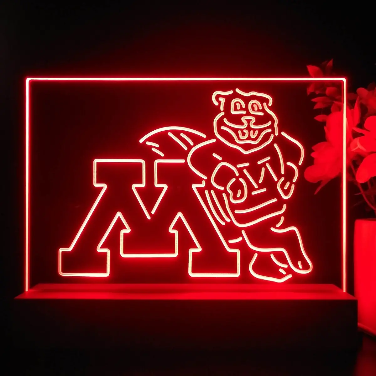 Minnesota Golden Gophers 3D Illusion Night Light Desk Lamp 1
