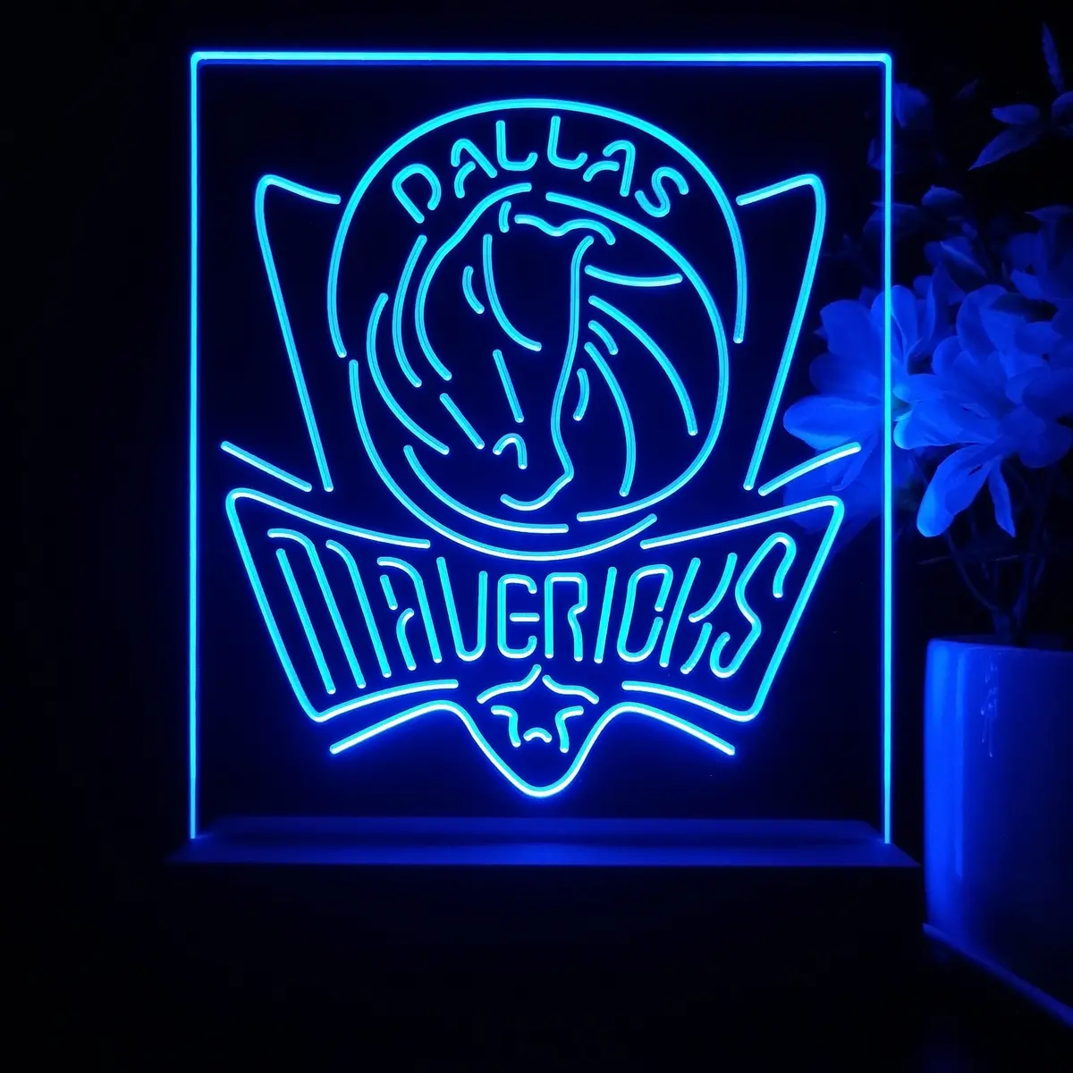 Dallas Mavericks Night Light Neon Pub Bar Lamp 1
