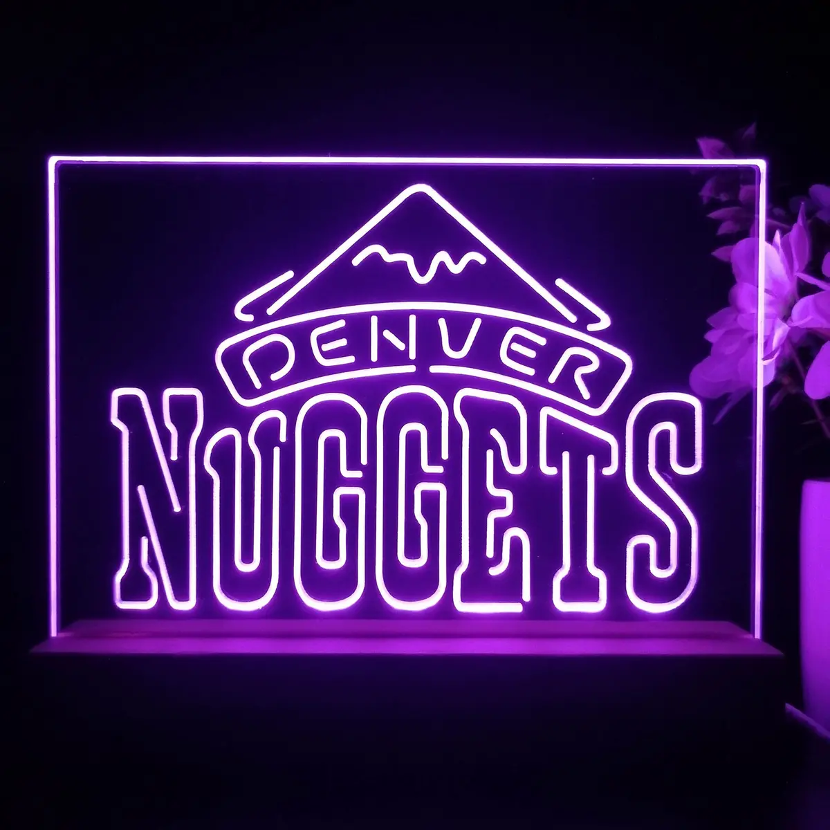 Denver Nuggets 3D Illusion Night Light Desk Lamp 1