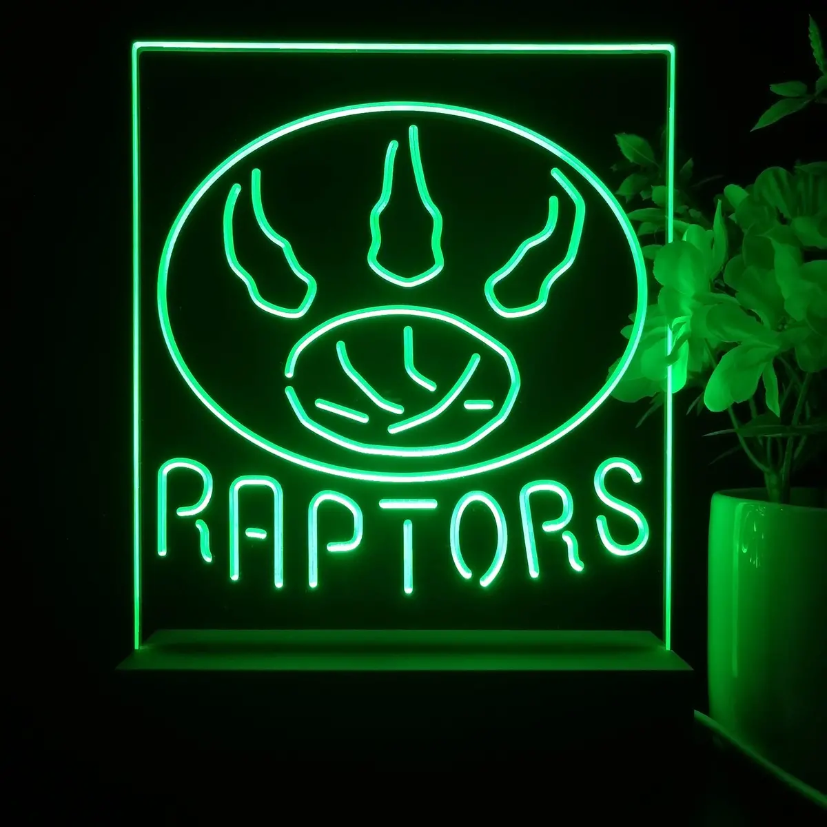 Toronto Raptors Neon Sign Table Top Lamp 1
