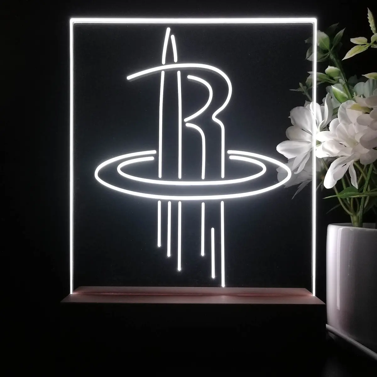 Houston Rockets Night Light Neon Pub Bar Lamp 2
