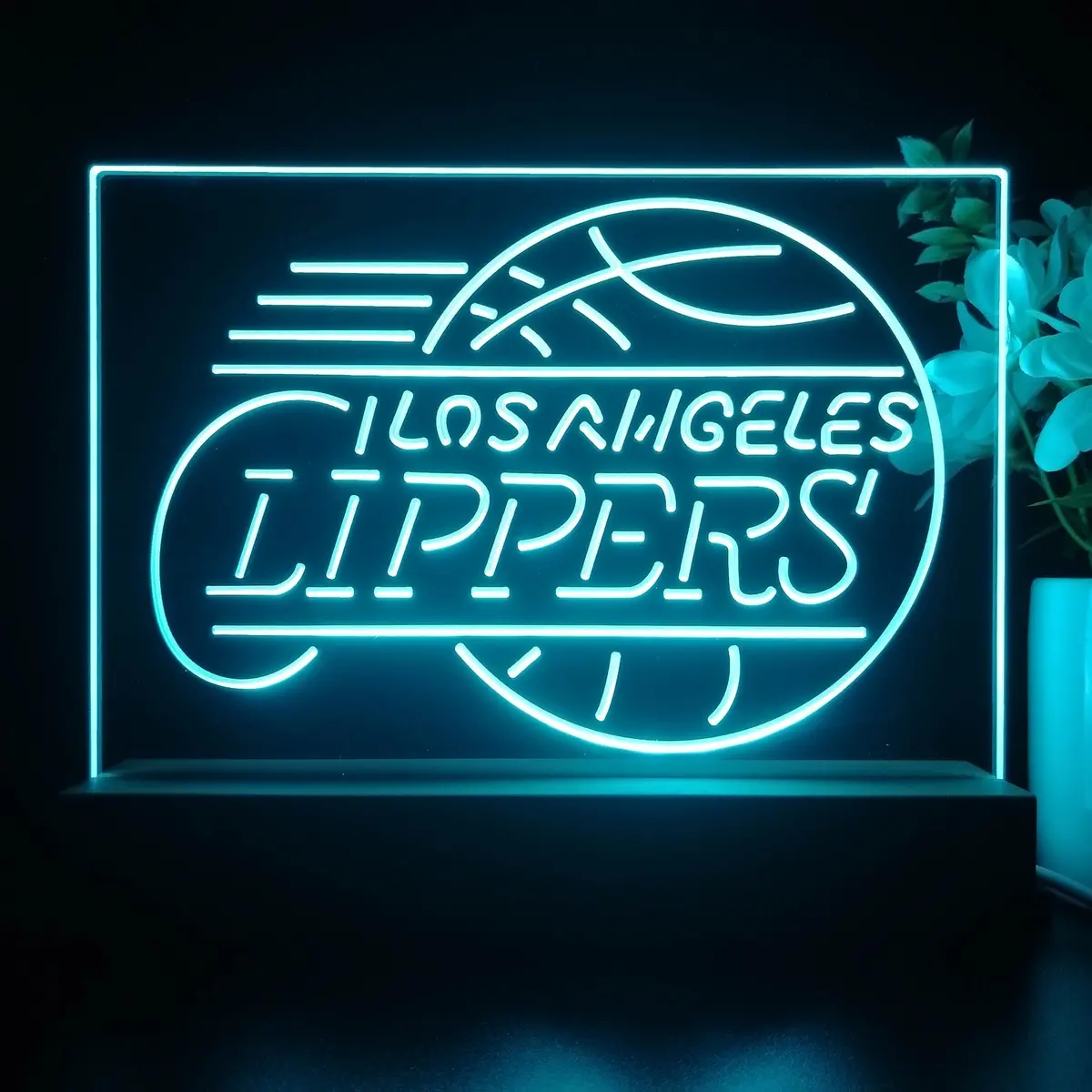 Los Angeles Clippers 3D Illusion Night Light Desk Lamp 1