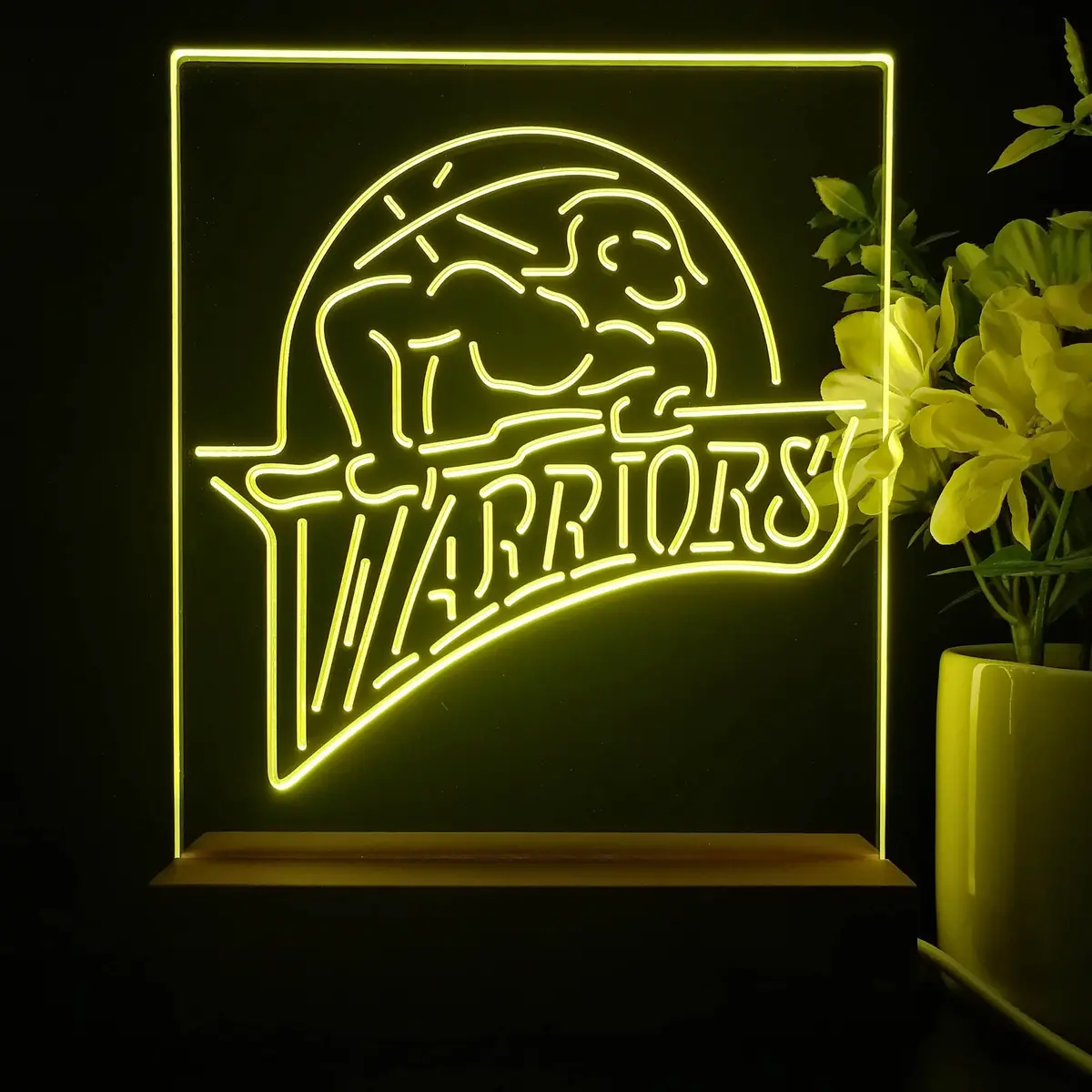 Golden State Warriors 2022 Neon Sign Table Top Lamp 1