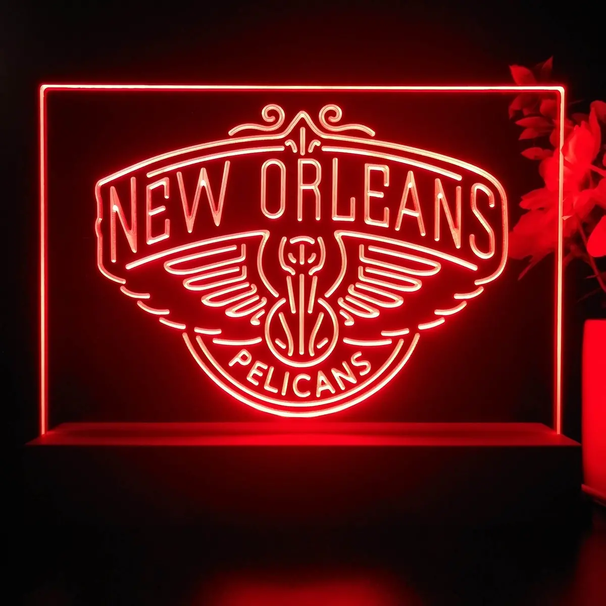 New Orleans Pelicans 3D Illusion Night Light Desk Lamp 1