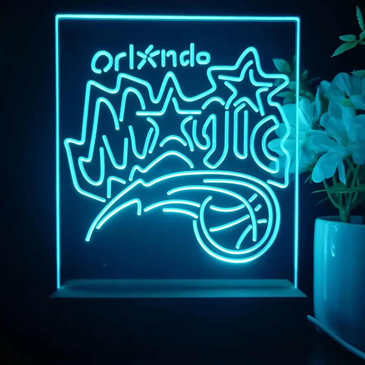 Orlando Magic Neon Sign Table Top Lamp 1