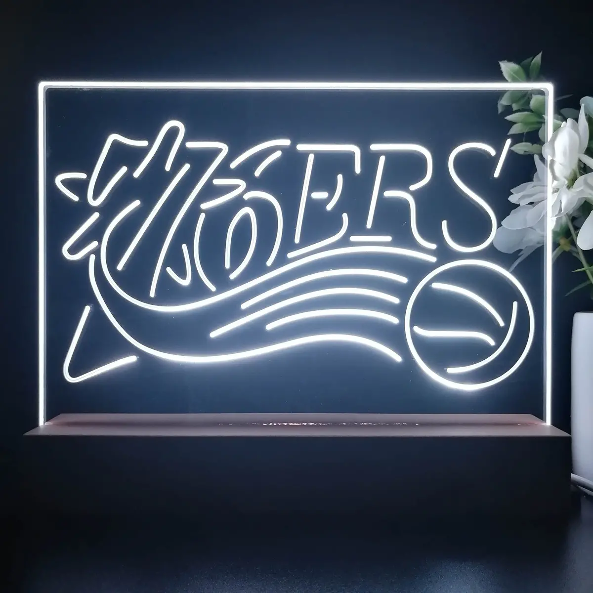 Philadelphia 76Ers 3D Illusion Night Light Desk Lamp 2