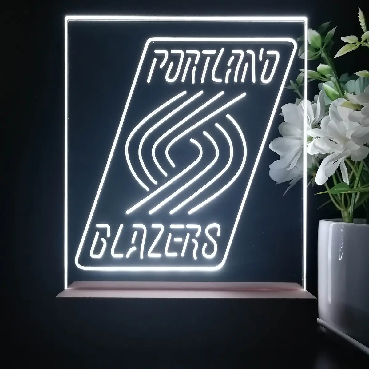 Portland Trail Blazers Night Light Neon Pub Bar Lamp 1