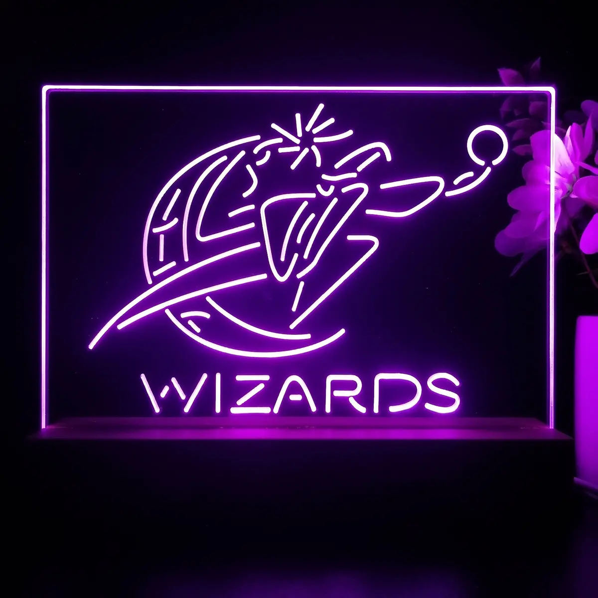 Washington Wizards 3D Illusion Night Light Desk Lamp 2