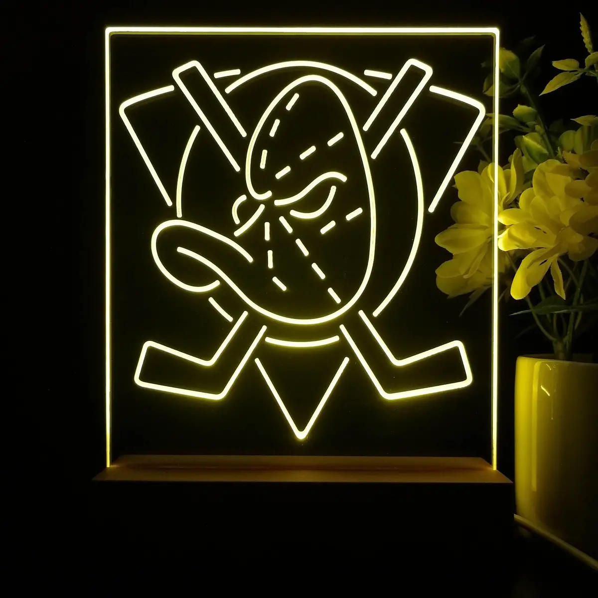 Anaheim Ducks Night Light Neon Pub Bar Lamp 2